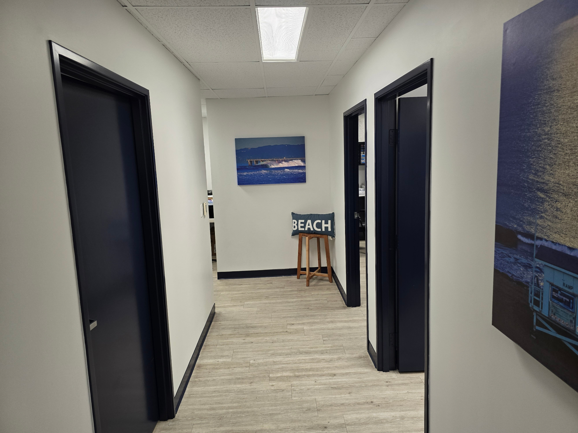 Hallway inside LA Hearing Diagnostics clinic