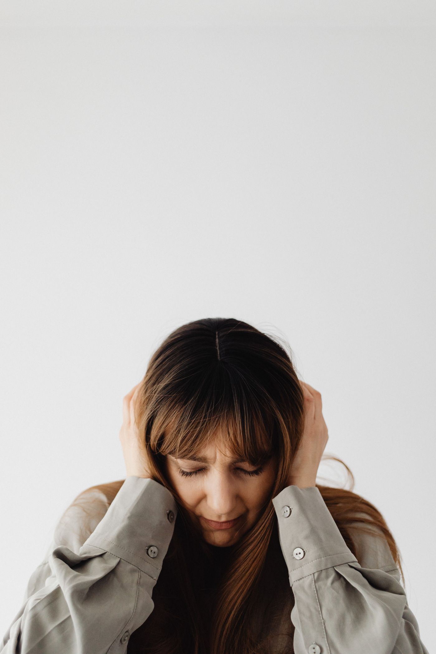 Woman bothered by ringing in her ears